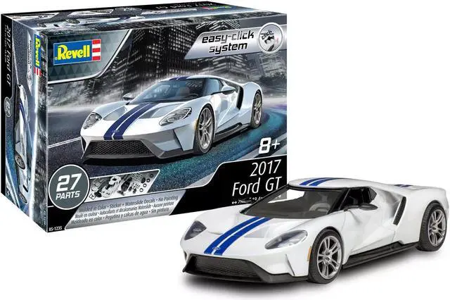 Alt view image 5 of 6 - Level 2 Easy-Click Model Kit 2017 Ford GT 1/24 Scale Model by Revell