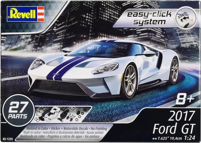 Main image of Level 2 Easy-Click Model Kit 2017 Ford GT 1/24 Scale Model by Revell