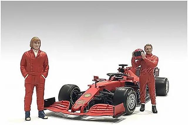 Alt view image 2 of 8 - "Racing Legends" 70's Set of 2 Diecast Figures for 1/43 Scale Models by American Diorama