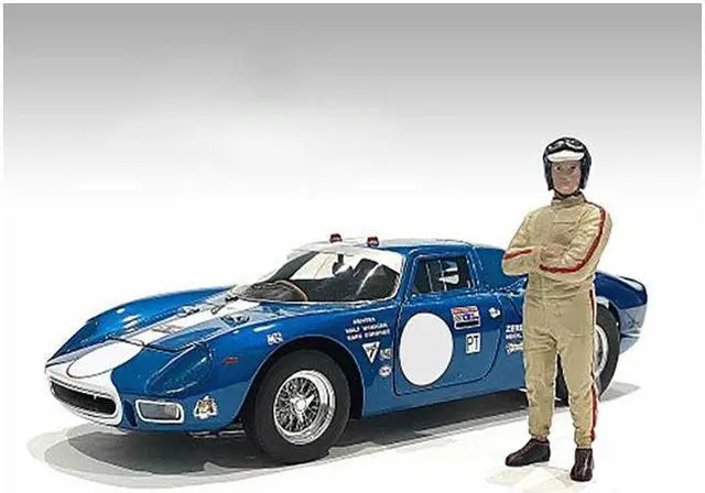 Alt view image 3 of 8 - "Racing Legends" 60's Set of 2 Diecast Figures for 1/43 Scale Models by American Diorama