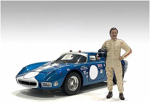 Alt view image 4 of 8 - "Racing Legends" 60's Set of 2 Diecast Figures for 1/43 Scale Models by American Diorama