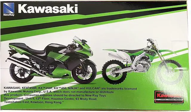 Alt view image 2 of 3 - Kawasaki ZX-10R Ninja Motorcycle Green 1/12 Diecast Model by New Ray