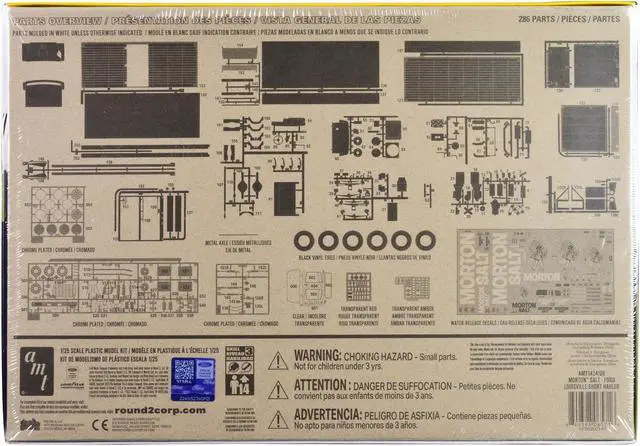 Alt view image 4 of 4 - Skill 3 Model Kit Ford Louisville Line Short Hauler "Morton Salt" 1/25 Scale Model by AMT