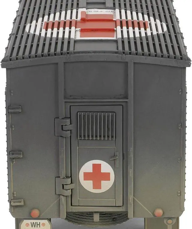 Alt view image 5 of 6 - Opel-Blitz Kfz.305 Ambulance Gray (Weathered) "German Army" "Armoured Fighting Vehicle" 1/32 Diecast Model by Forces of Valor