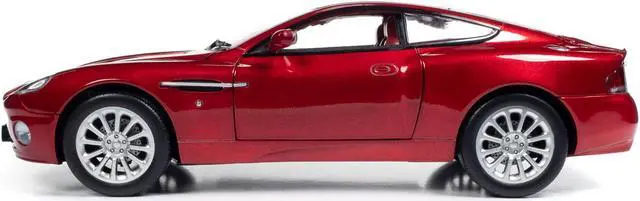 Alt view image 6 of 6 - 2005 Aston Martin V12 Vanquish RHD (Right Hand Drive) Toro Red Mica Met with Red Interior 1/18 Diecast Model Car by Auto World
