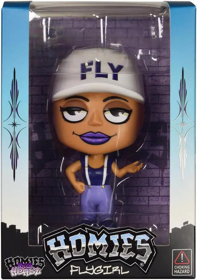 Alt view image 3 of 4 - Flygirl 4.5" Figure "Homies Big Headz" Series 3 model by Homies