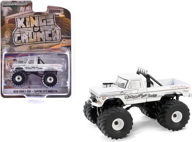 Main image of 1978 Ford F-250 Monster Truck White "Capitol City Monster" "Kings of Crunch" Series 15 1/64 Die Cast Model Car by Greenlight