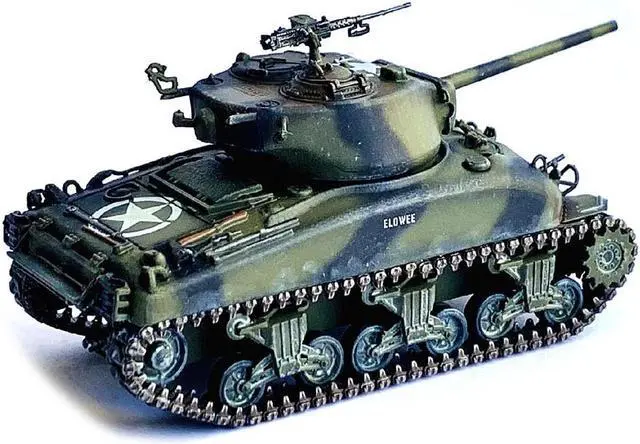 Alt view image 2 of 3 - United States M4A1(76)W VVSS Sherman Tank "2nd Armored Division, France" (1944) 1/72 Plastic Model by Dragon Models