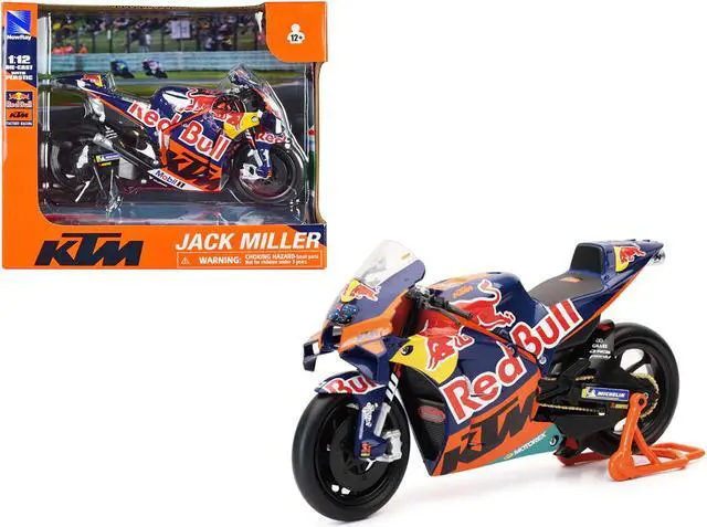 Main image of KTM RC16 Motorcycle #43 Jack Miller "Red Bull KTM Factory Racing" MotoGP World Championship (2023) 1/12 Diecast Model by New Ray