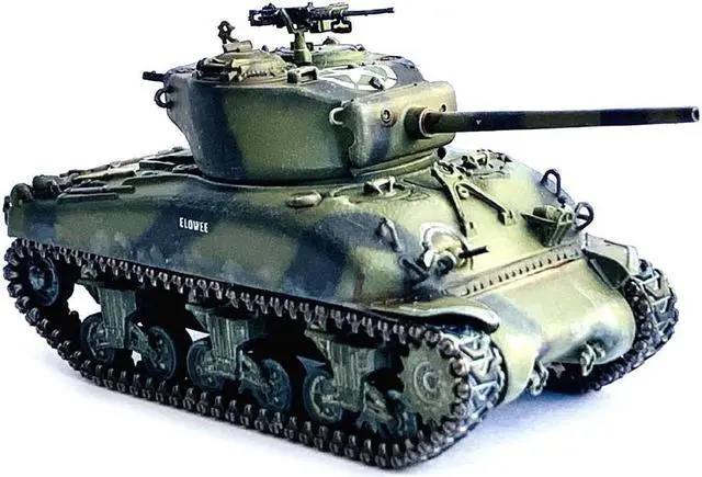 Alt view image 3 of 3 - United States M4A1(76)W VVSS Sherman Tank "2nd Armored Division, France" (1944) 1/72 Plastic Model by Dragon Models