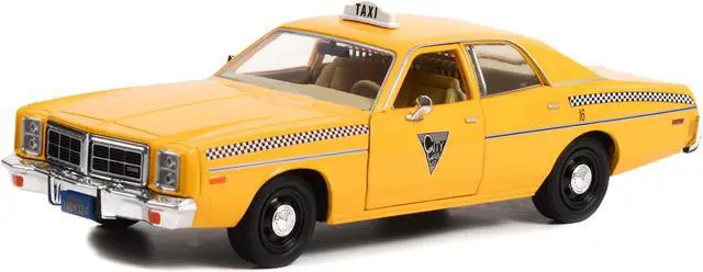 Alt view image 2 of 3 - 1978 Dodge Monaco Taxi "City Cab Co." Yellow "Rocky III" (1982) Movie 1/24 Diecast Model Car by Greenlight
