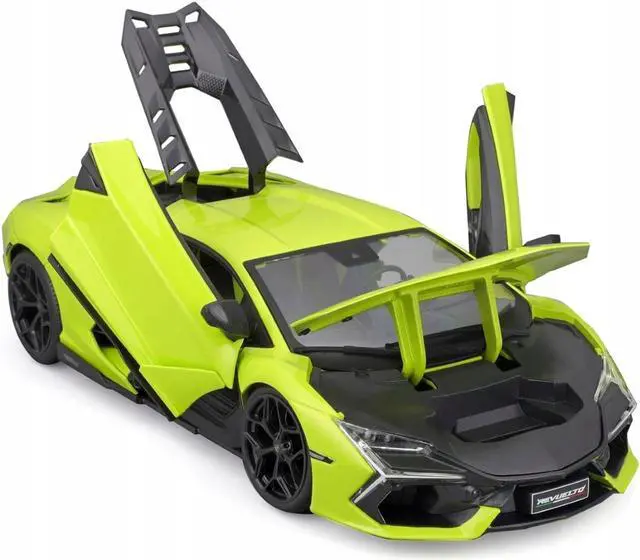 Alt view image 2 of 3 - Lamborghini Revuelto Green Metallic "Special Edition" 1/18 Die Cast Model Car by Maisto