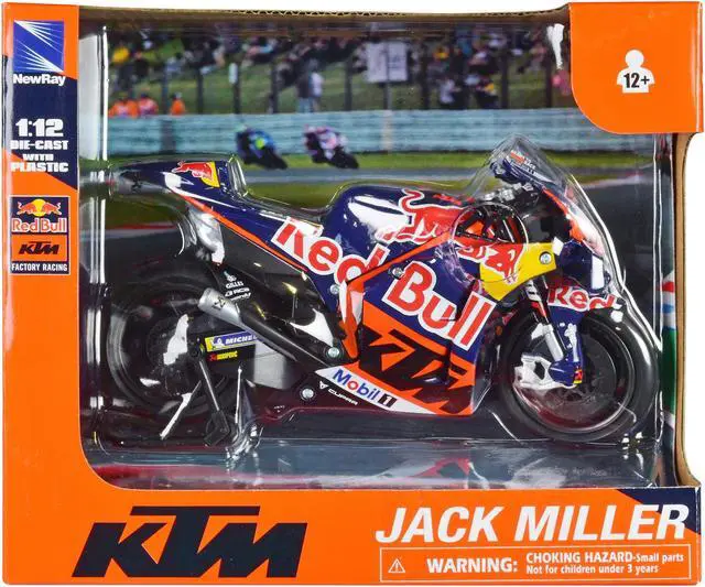 Alt view image 3 of 3 - KTM RC16 Motorcycle #43 Jack Miller "Red Bull KTM Factory Racing" MotoGP World Championship (2023) 1/12 Diecast Model by New Ray