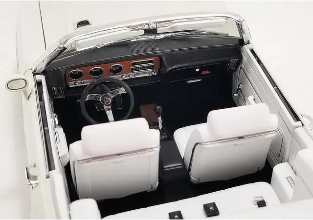 Alt view image 3 of 6 - 1971 Pontiac GTO Judge Convertible White with Graphics and White Interior Ltd Ed to 390 pcs 1/18 Diecast Model Car by ACME