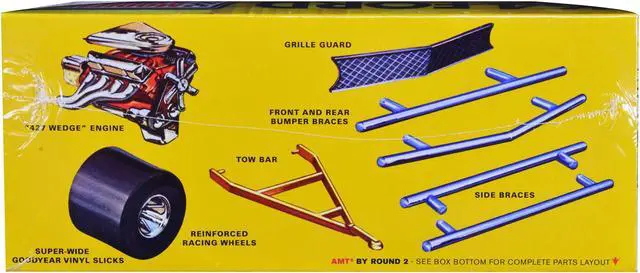 Alt view image 3 of 4 - Skill 2 Model Kit 1964 Ford Galaxie "Modified Stocker" 1/25 Scale Model by AMT