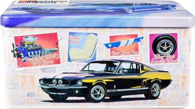 Alt view image 2 of 4 - Skill 2 Model Kit 1967 Shelby Mustang GT350 USPS (United States Postal Service) "Auto Art Stamp Series" 1/25 Scale Model by AMT