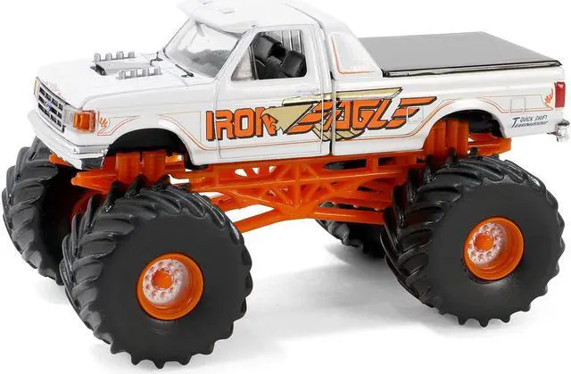Alt view image 2 of 3 - 1990 Ford F-350 Monster Truck White "Iron Eagle" "Kings of Crunch" Series 15 1/64 Die Cast Model Car by Greenlight