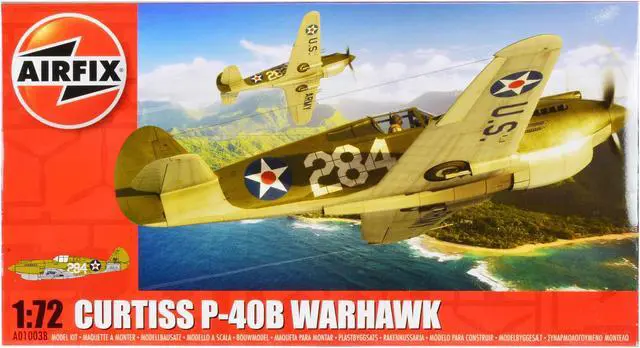 Main image of Level 1 Model Kit Curtiss P-40B Warhawk Fighter-Bomber Aircraft 1/72 Plastic Model Kit by Airfix