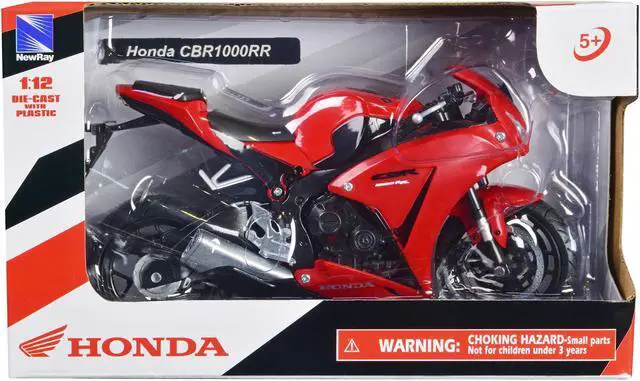 Alt view image 3 of 3 - Honda CBR 1000RR Motorcycle Red and Black 1/12 Diecast Model by New Ray