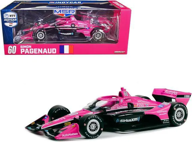 Main image of Dallara IndyCar #60 "AutoNation - SiriusXM" Meyer Shank Racing "NTT IndyCar Series" (2023) 1/18 Diecast Model Car by Greenlight