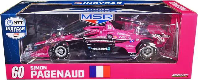 Alt view image 3 of 4 - Dallara IndyCar #60 "AutoNation - SiriusXM" Meyer Shank Racing "NTT IndyCar Series" (2023) 1/18 Diecast Model Car by Greenlight