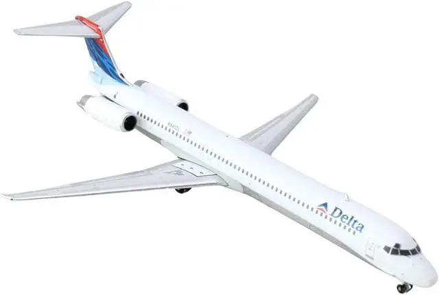 Alt view image 2 of 3 - McDonnell Douglas MD-88 Commercial Aircraft "Delta Air Lines" White w/Red & Blue 1/400 Die Cast Model Airplane by GeminiJets