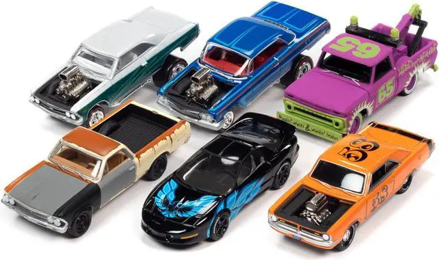 Alt view image 2 of 3 - "Street Freaks" 2021 Set B of 6 Cars Release 4 1/64 Diecast Model Cars by Johnny Lightning