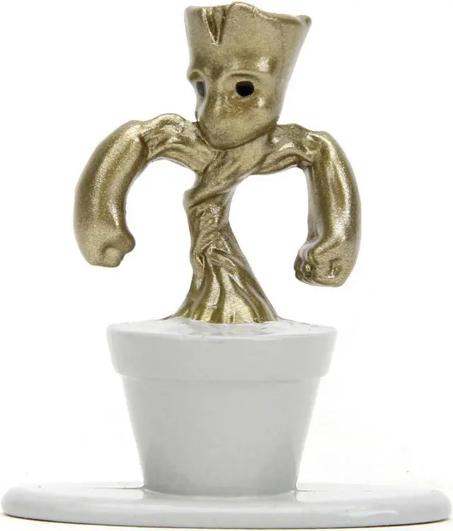 Alt view image 6 of 11 - 1973 Ford Bronco Gold Met. w/White Top & Groot Figure "Guardians of the Galaxy" "Marvel" Series 1/32 Diecast Model Car by Jada