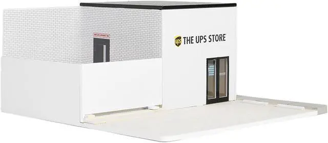 Alt view image 4 of 10 - The UPS Store Diorama "Mechanic's Corner" for 1/64 Scale Models by Greenlight