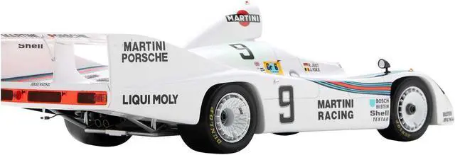 Alt view image 4 of 4 - Porsche 908/80 #9 "Martini Racing" 2nd Place "24 Hours of Le Mans" (1980) with Acrylic Display Case 1/18 Model Car by Spark