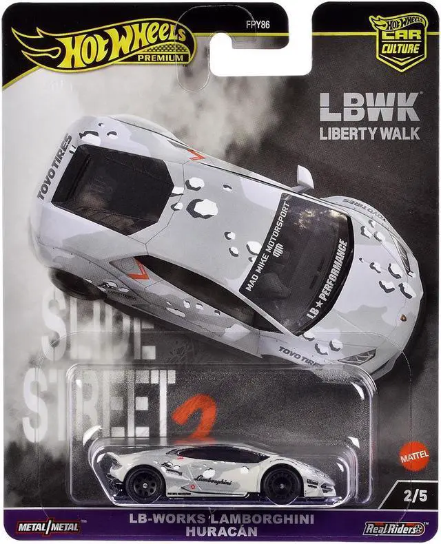 Alt view image 3 of 6 - "Slide Street 2" 5 piece Set "Car Culture" 2024 Series H Diecast Model Cars by Hot Wheels