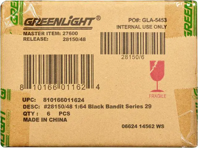 Alt view image 3 of 3 - "Black Bandit" 6 piece Set Series 29 1/64 Die Cast Model Cars by Greenlight
