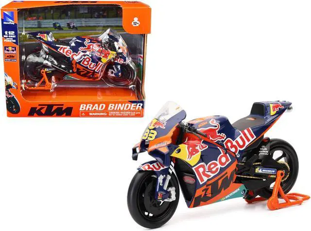 Main image of KTM RC16 Motorcycle #33 Brad Binder MotoGP "Red Bull KTM Factory Racing" 1/12 Diecast Model by New Ray