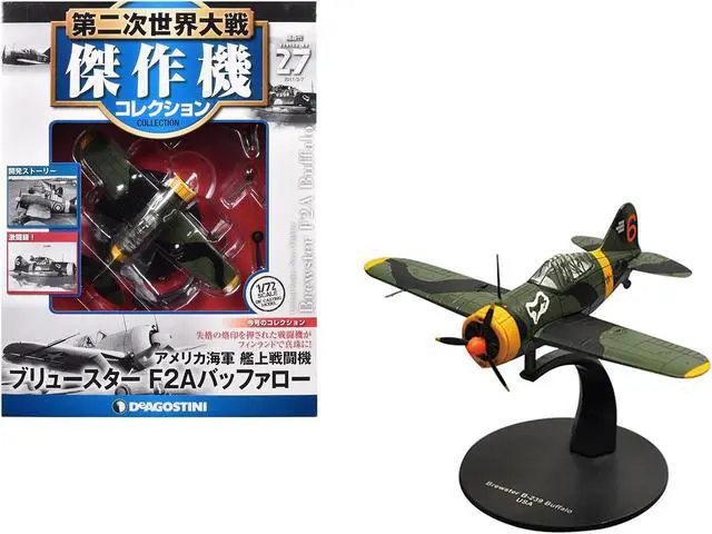 Main image of Brewster F2A Buffalo Fighter Aircraft "3rd Squadron, Lentolaivue 24" Finnish Air Force 1/72 Diecast Model by DeAgostini