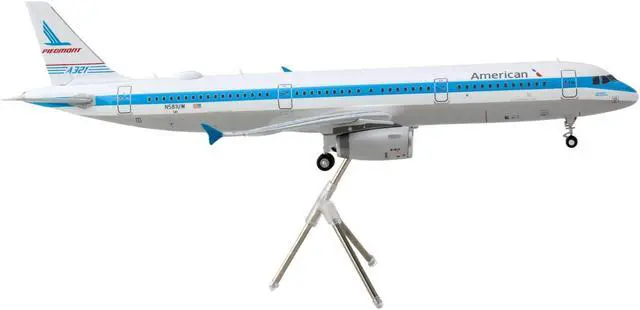 Alt view image 3 of 4 - Airbus A321 Commercial Aircraft "American Airlines" White w/Blue "Gemini 200" Series 1/200 Diecast Model Airplane by GeminiJets