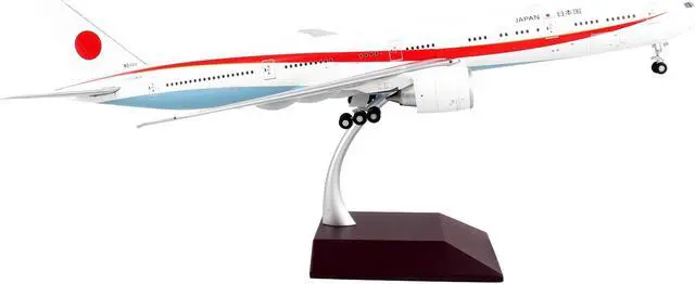 Alt view image 3 of 3 - Boeing 777-300ER Commercial Aircraft "JASDF" White w/Red Stripes "Gemini 200" Series 1/200 Diecast Model Airplane by GeminiJets