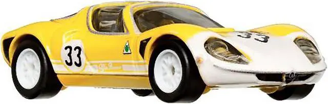 Alt view image 2 of 3 - 1969 Alfa Romeo 33 Stradale #33 Yellow and White "Exotic Envy" Series Diecast Model Car by Hot Wheels
