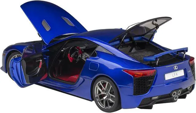Alt view image 2 of 10 - Lexus LFA Pearl Blue Metallic 1/18 Model Car by Autoart