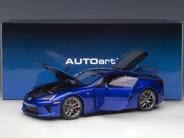 Alt view image 6 of 10 - Lexus LFA Pearl Blue Metallic 1/18 Model Car by Autoart