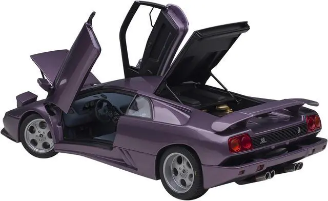 Alt view image 2 of 6 - Lamborghini Diablo SE30 Jota Viola SE30 / Purple Metallic with Blue Interior 1/18 Model Car by Autoart