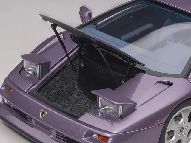 Alt view image 3 of 6 - Lamborghini Diablo SE30 Jota Viola SE30 / Purple Metallic with Blue Interior 1/18 Model Car by Autoart
