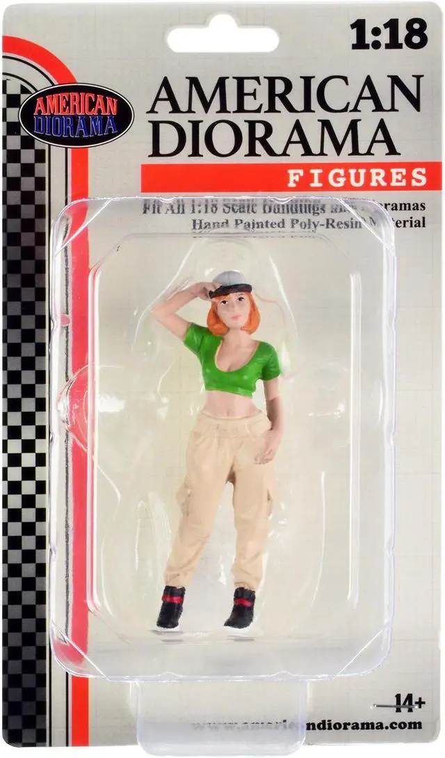 Alt view image 3 of 6 - "Hip Hop Girls" Figure 1 for 1/18 Scale Models by American Diorama