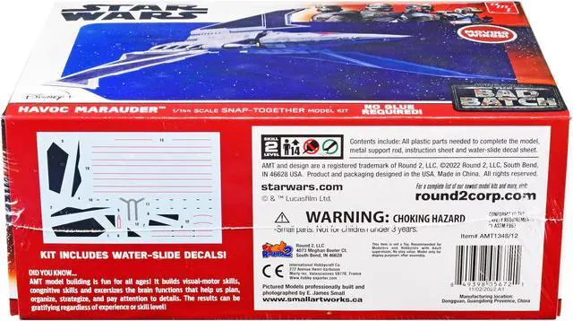 Alt view image 2 of 8 - Skill 2 Model Kit Havoc Marauder Space Ship "Star Wars: The Bad Batch" (2021-Current) TV Series 1/144 Scale Model by AMT