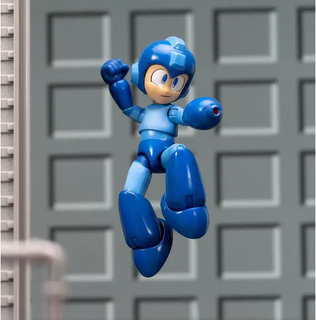 Alt view image 4 of 8 - Mega Man 4.5" Moveable Figure with Accessories and Alternate Head and Hands "Mega Man" (1987) Video Game model by Jada