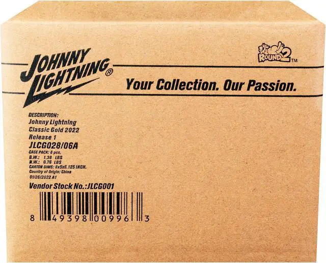 Alt view image 3 of 3 - "Classic Gold Collection" 2022 Set A of 6 Cars Release 1 1/64 Diecast Model Cars by Johnny Lightning