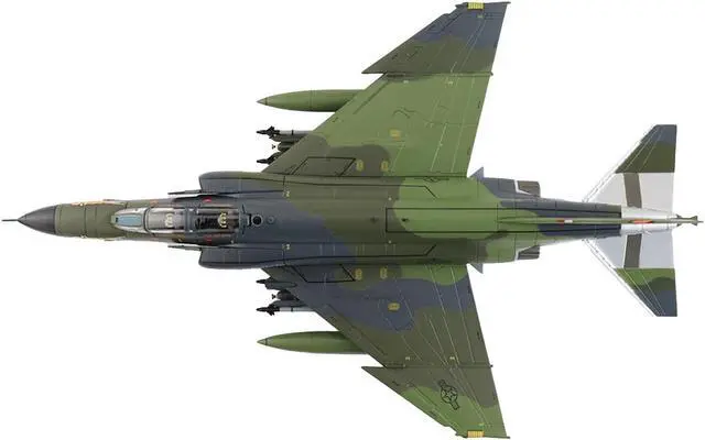 Alt view image 3 of 5 - McDonnell Douglas F-4E Phantom II Fighter-Bomber Aircraft US Air Force 1/72 Die Cast Model by Hobby Master
