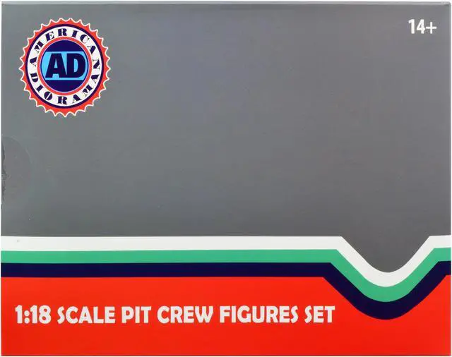 Alt view image 4 of 8 - Formula One F1 Pit Crew 7 Figure Set Team Black Release III for 1/18 Scale Models by American Diorama
