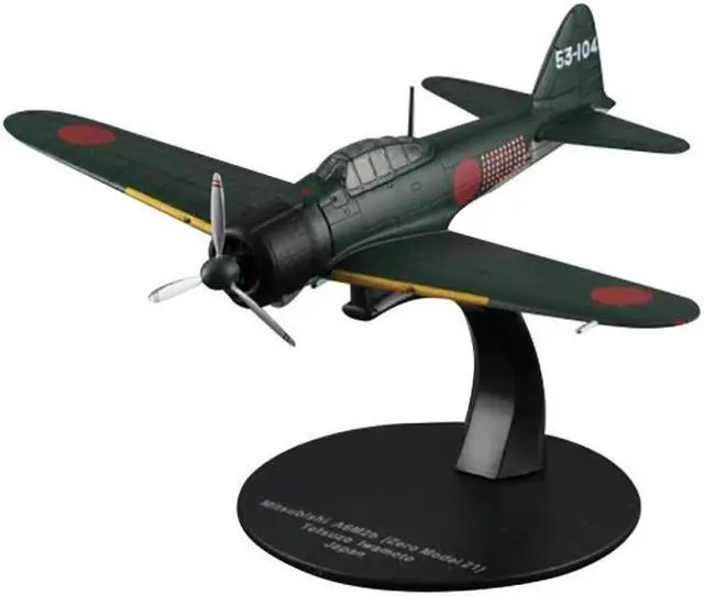 Alt view image 2 of 3 - Mitsubishi A6M2B Aircraft "Tetsuzo Iwamoto" Imperial Japanese Navy Air Service 1/72 Diecast Model by DeAgostini