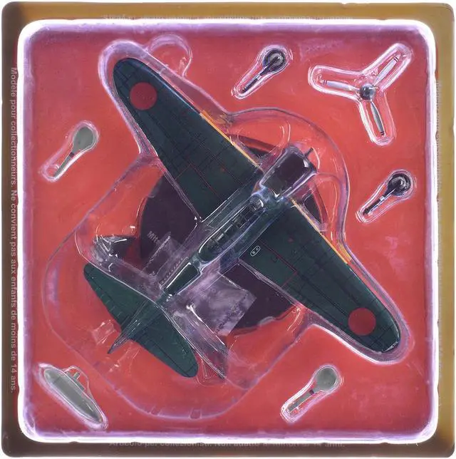 Alt view image 3 of 3 - Mitsubishi A6M2B Aircraft "Tetsuzo Iwamoto" Imperial Japanese Navy Air Service 1/72 Diecast Model by DeAgostini