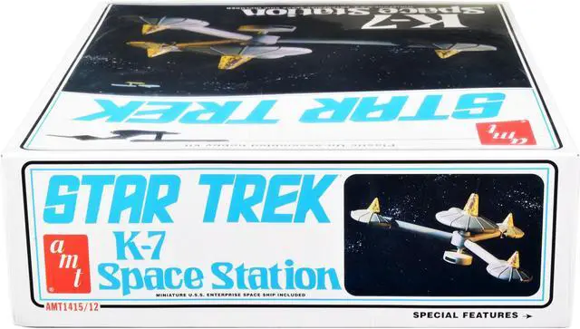 Alt view image 2 of 8 - Skill 2 Model Kit K-7 Space Station "Star Trek" (1966-1969) TV Series 1/7600 Scale Model by AMT